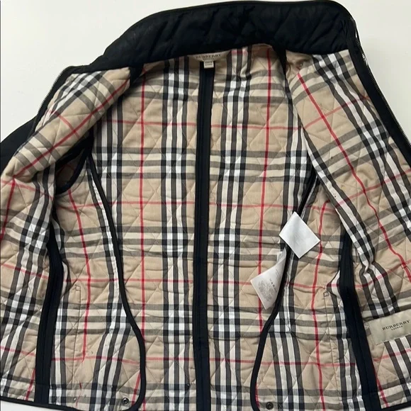 Burberry Black Quilted Jacket - Size XS - Picture 4 of 6